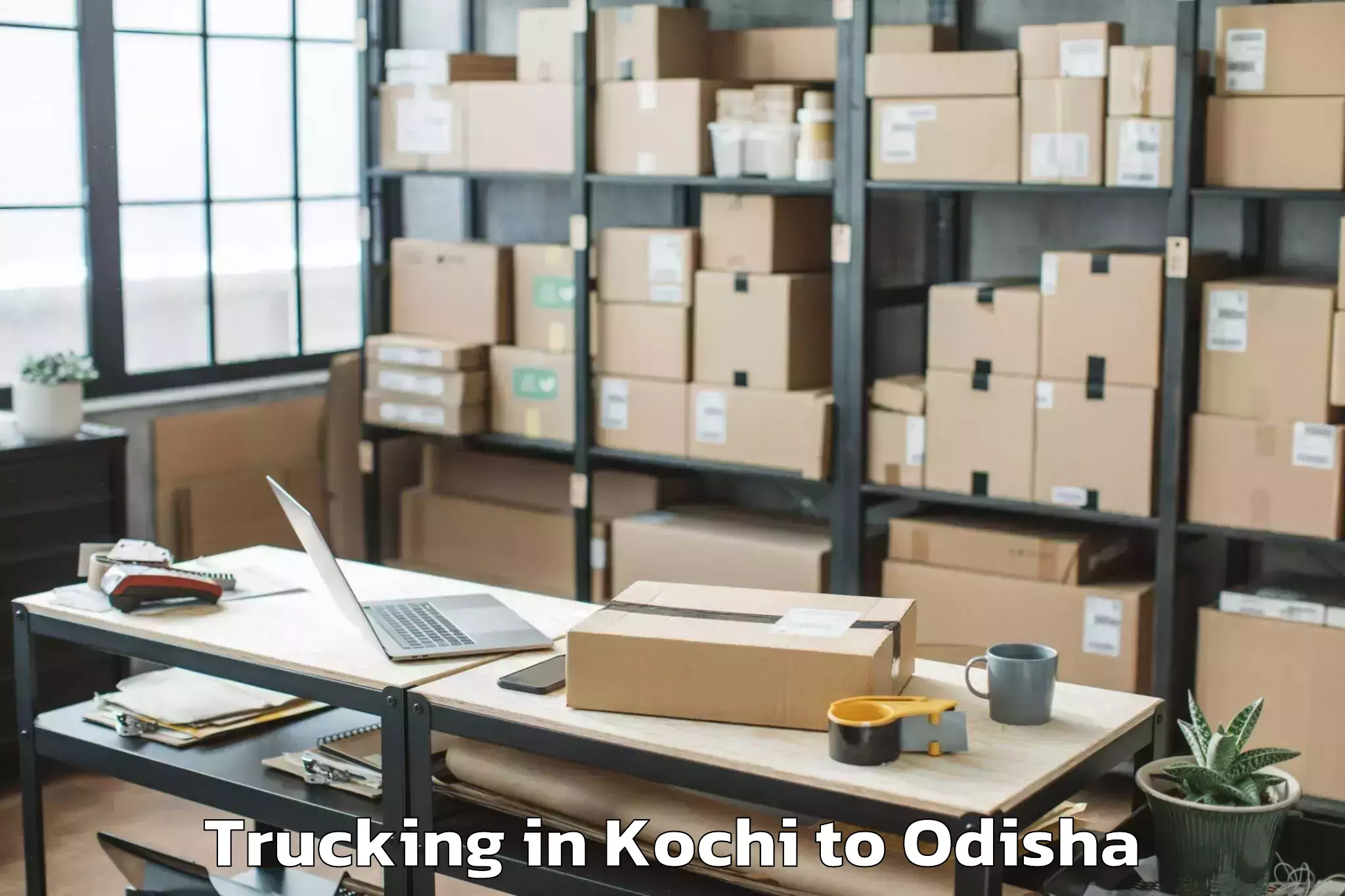 Top Kochi to Khordha Trucking Available